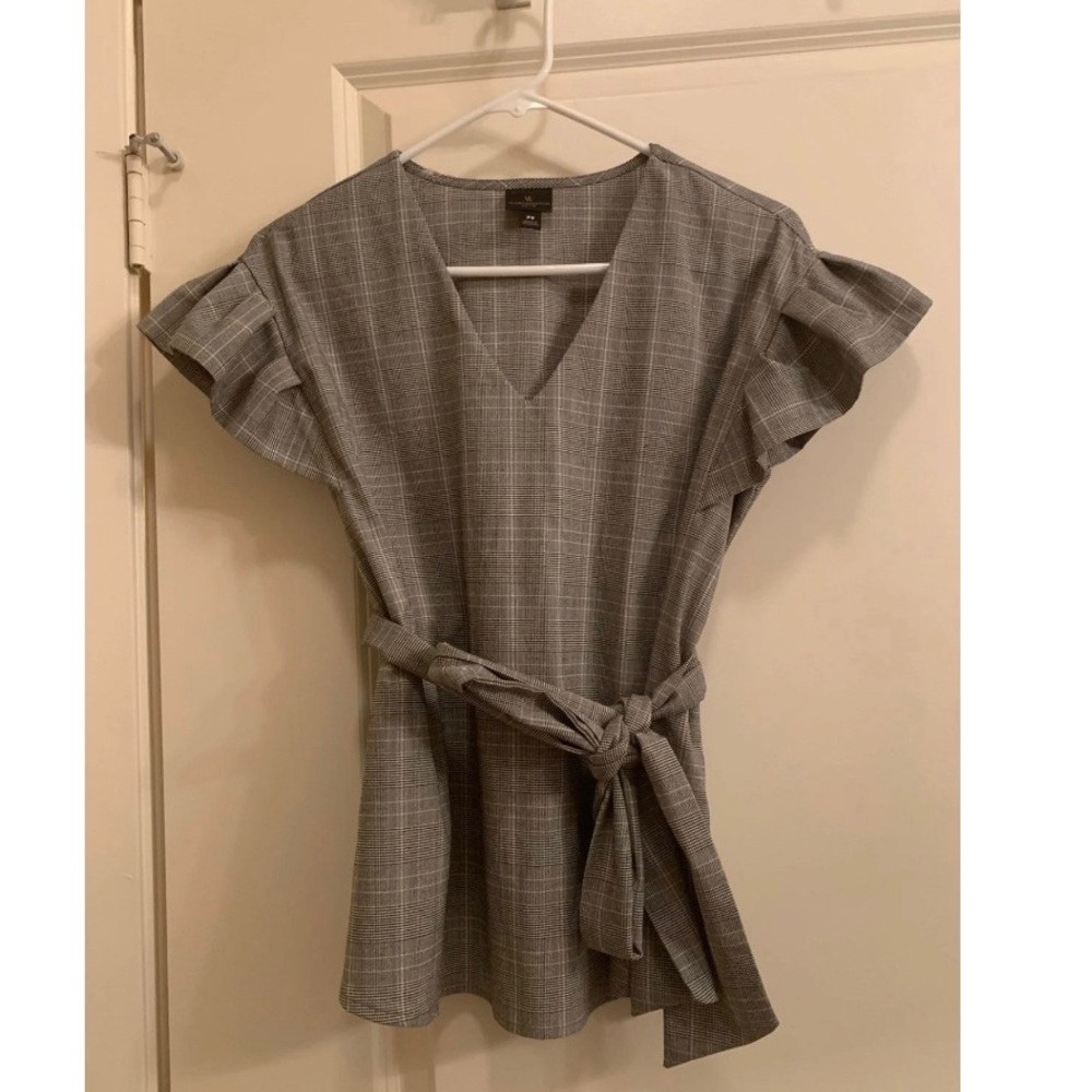 Worthington Small Petite Blouse W/ Tie